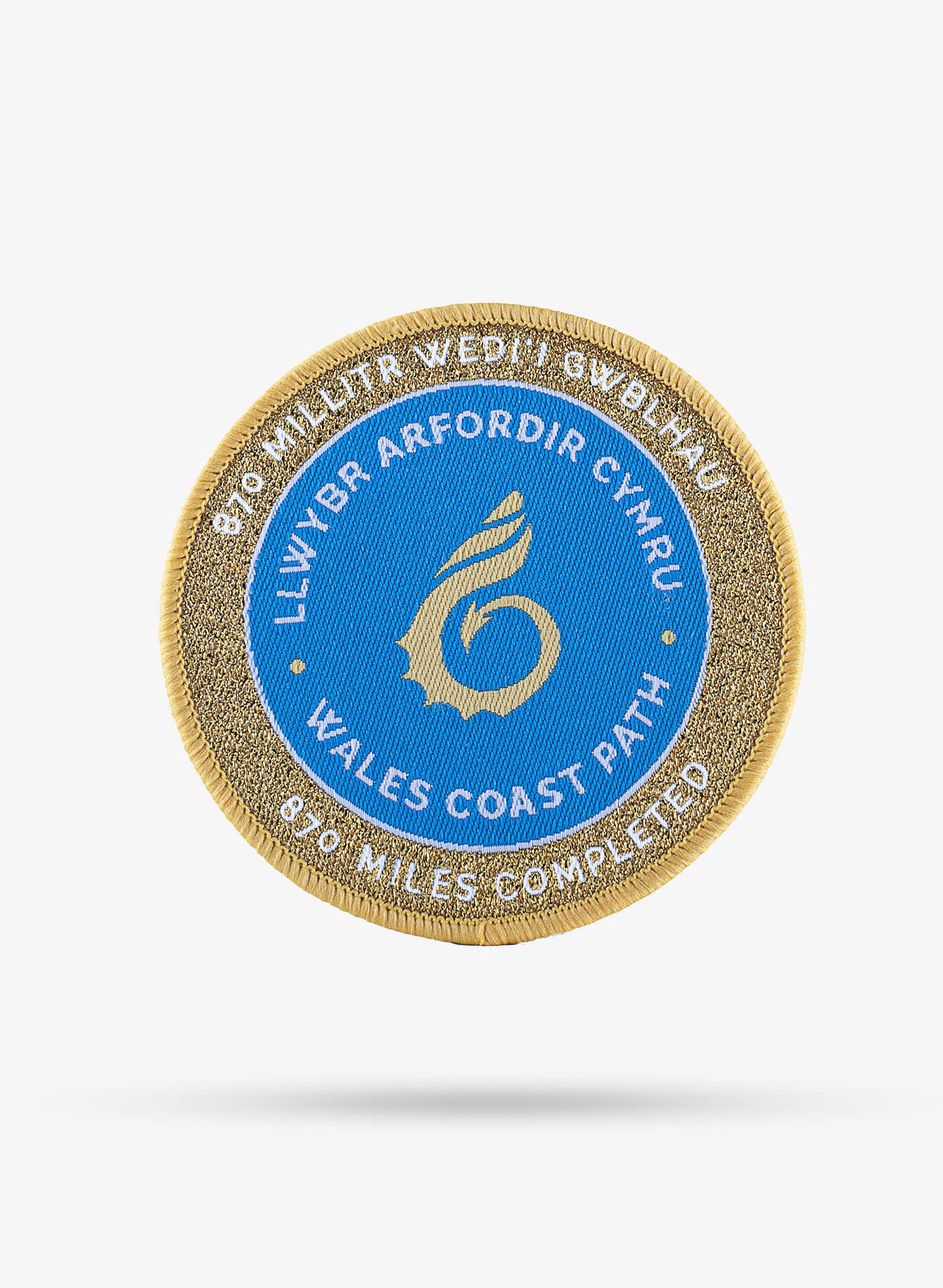 870 Miles Wales Coast Path Completers Woven Badge