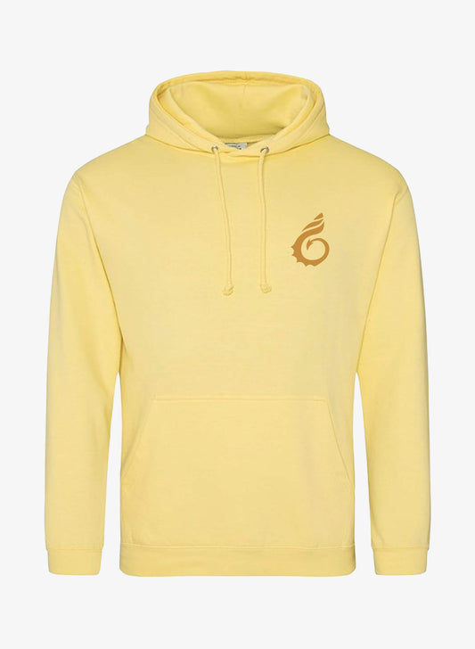 Hazy Sunset Hoodie - Lemon Sherbet -Front - Wales Coast Path