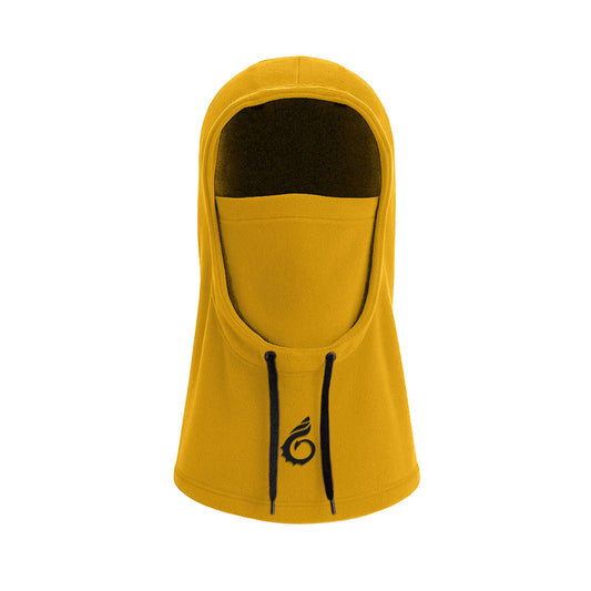 Recycled Fleece Hood - Mustard - Wales Coast Path