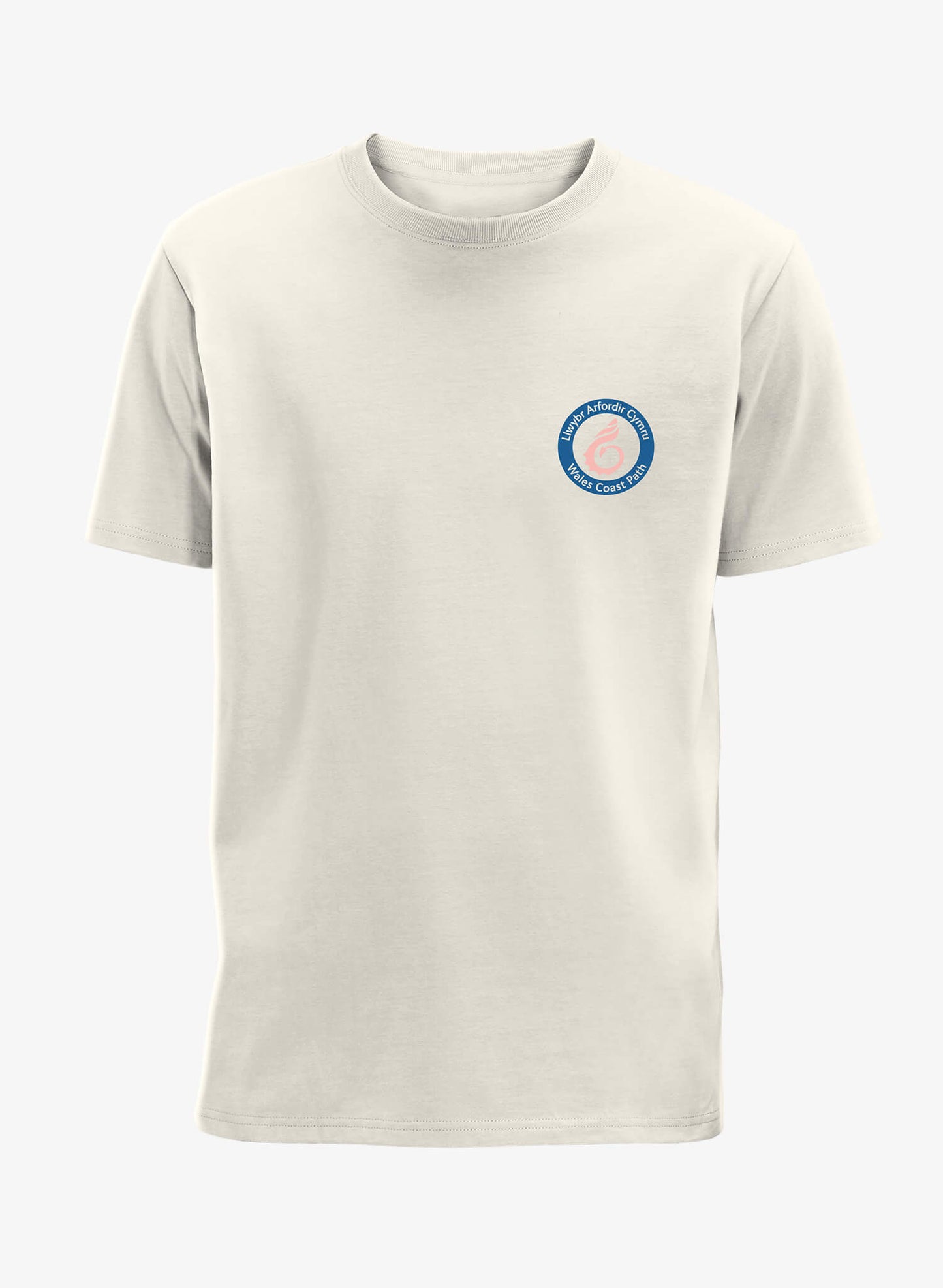 Lighthouse T-Shirt - Natural - Front - Welsh - Wales Coast Path
