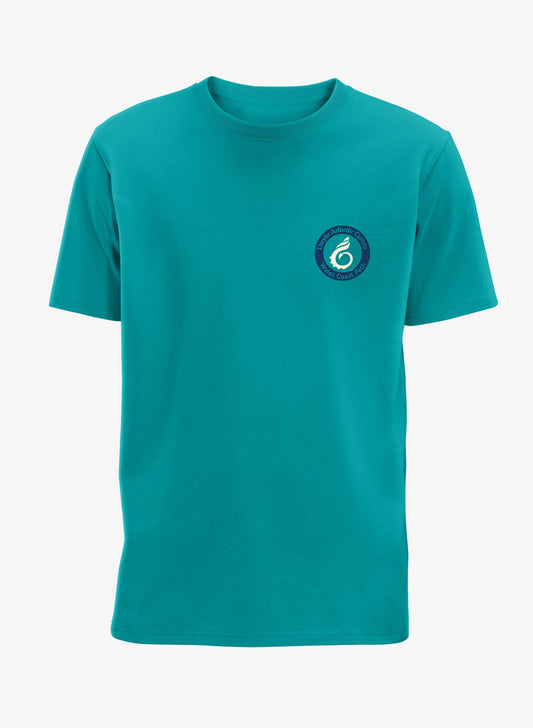 Lighthouse T-Shirt - Teal - Front - Wales Coast Path