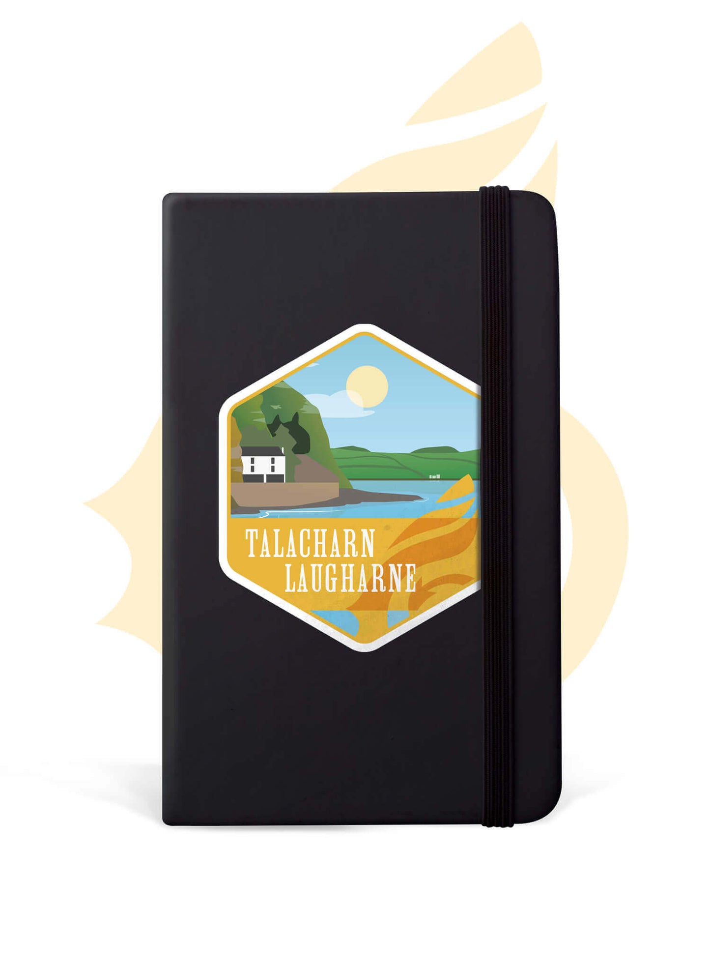 Wales Coast Path Notebook with Laugharne design