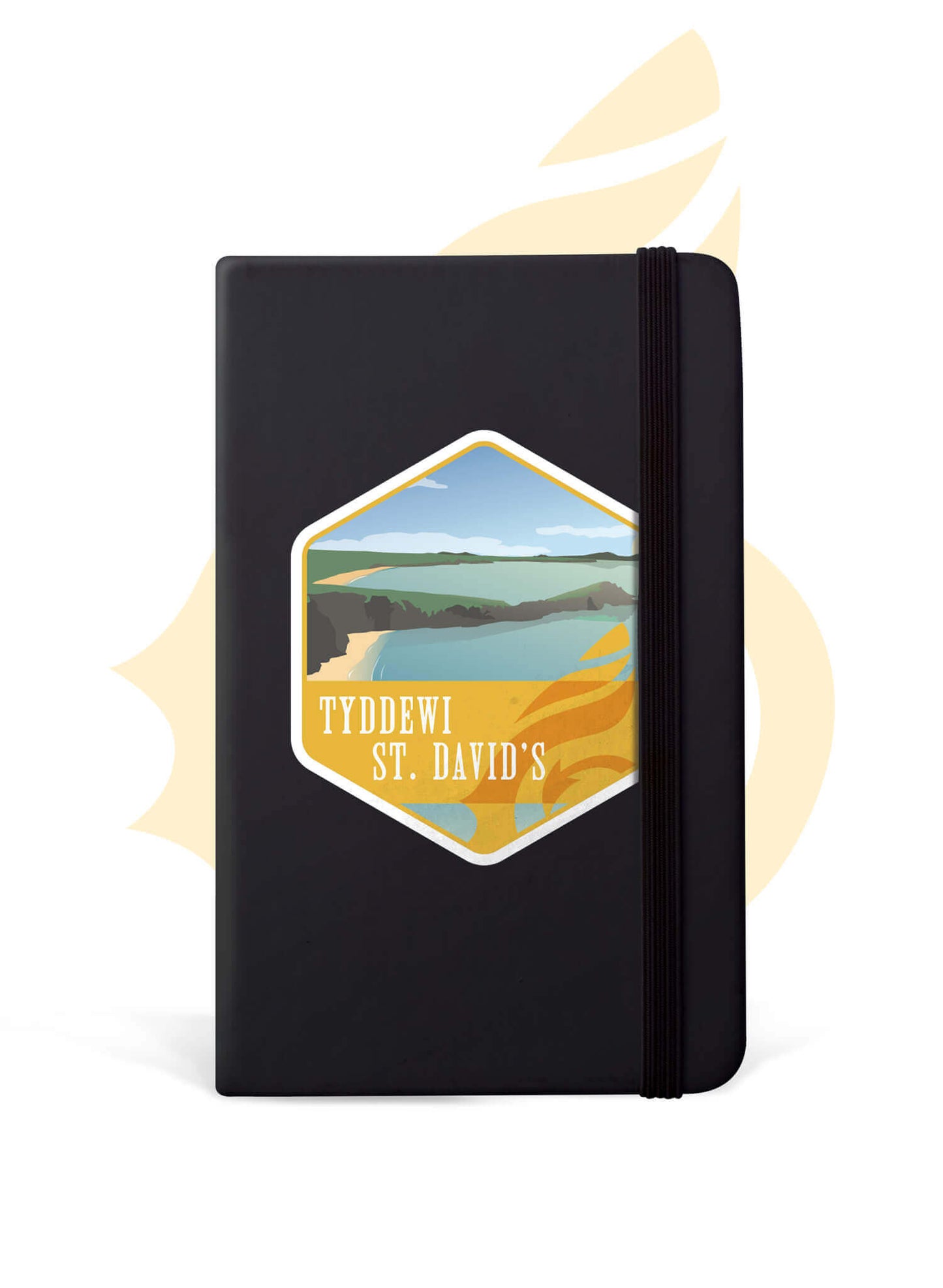 Wales Coast Path notebook with St. David's design.