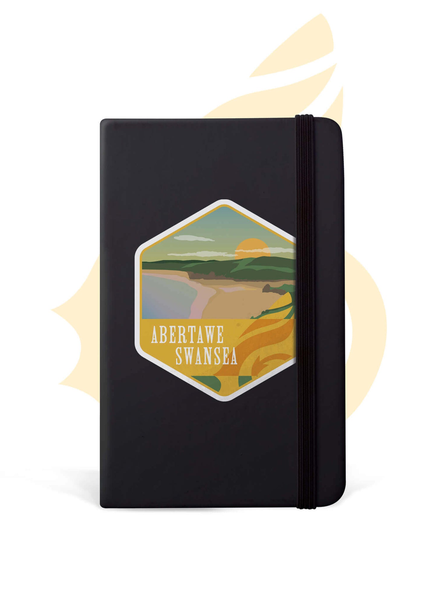 Wales Coast Path notebook with Swansea design