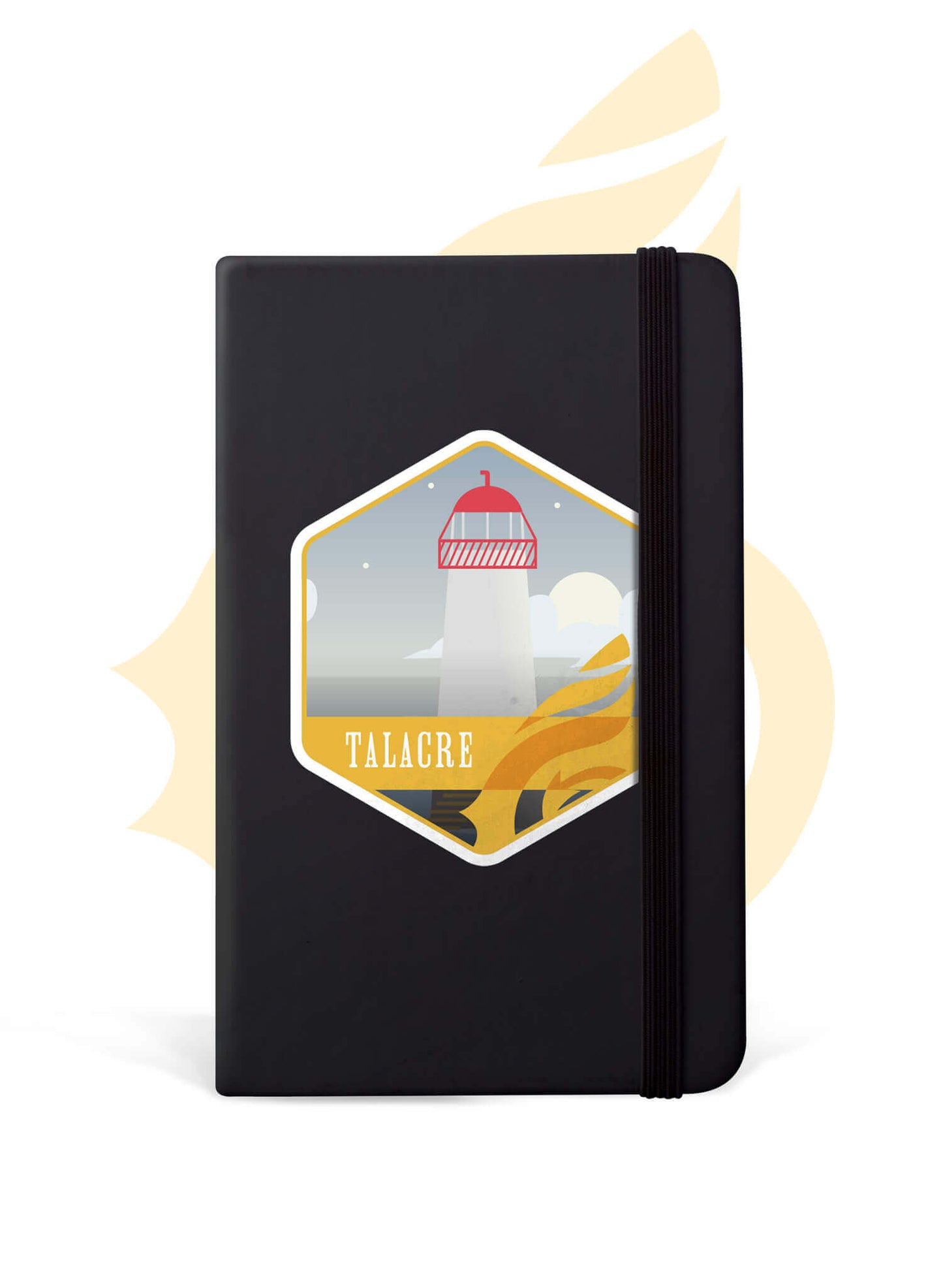 Wales Coast Path notebook with Talacre design.
