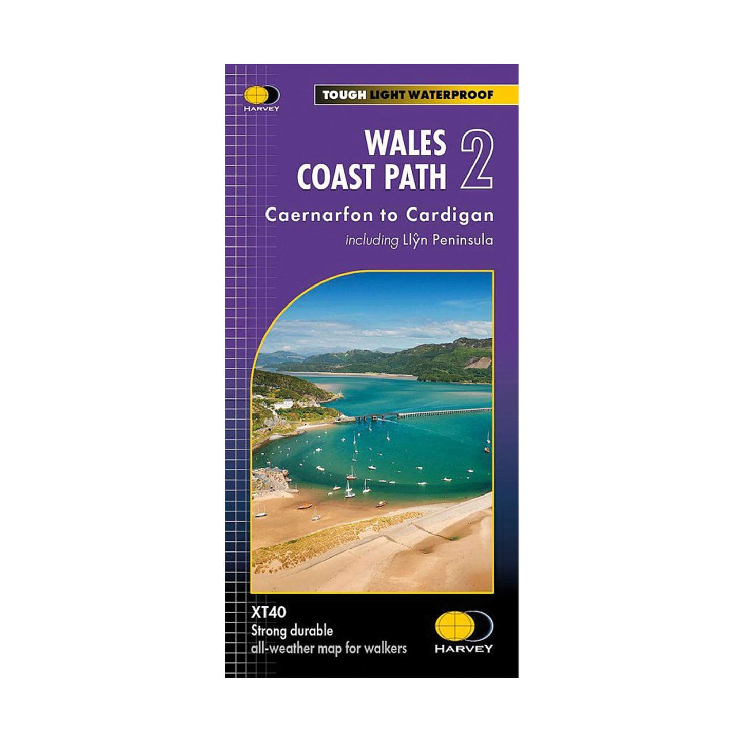 Wales Coast Path Trail Map 2 - Caernarfon to Cardigan - Harvey Maps