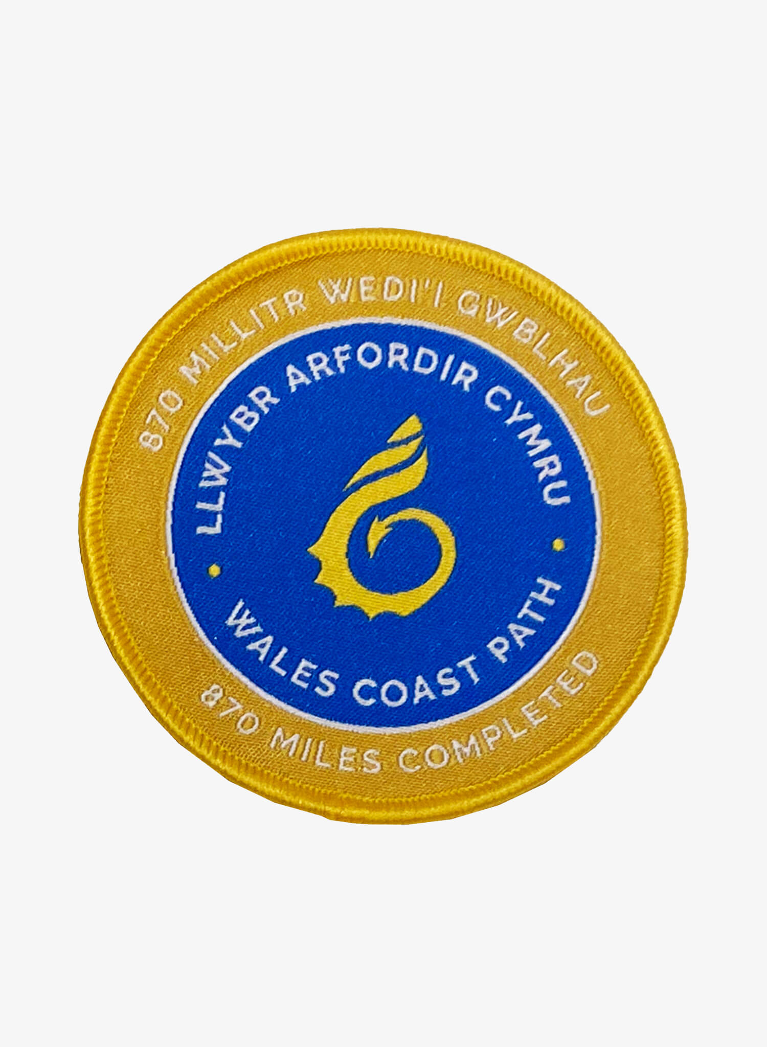 Wales Coast Path 870 Mile Woven Badge