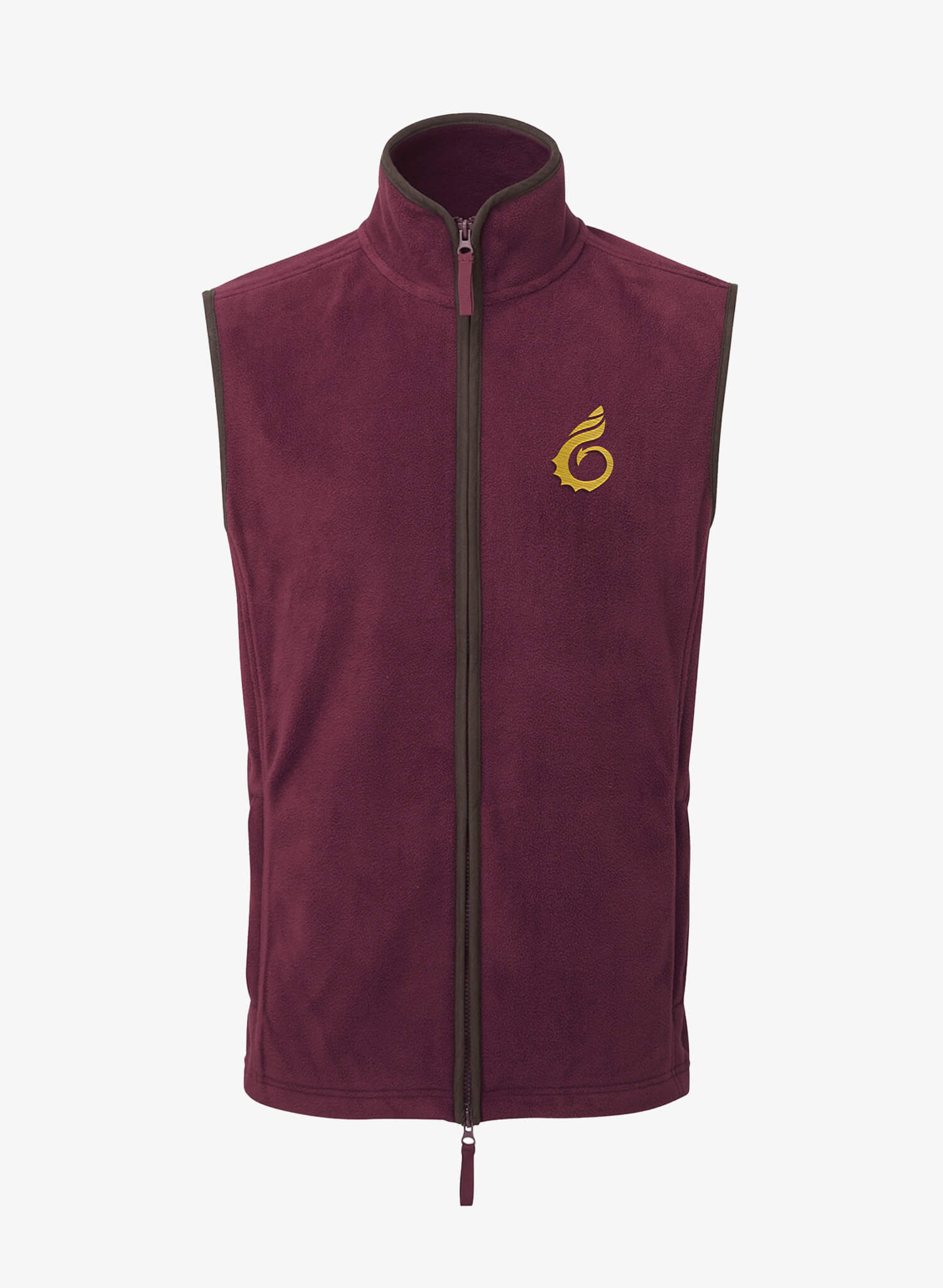 Artisan Fleece Gilet - Burgundy - Wales Coast Path