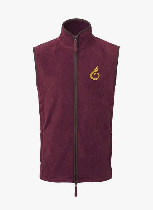 Artisan Fleece Gilet - Burgundy - Wales Coast Path