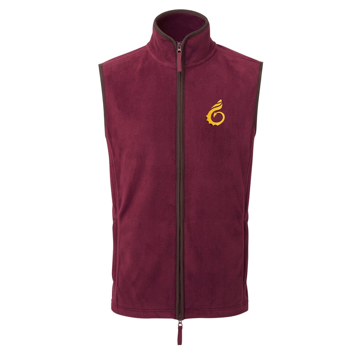 Artisan Fleece Gilet - Burgundy - Wales Coast Path