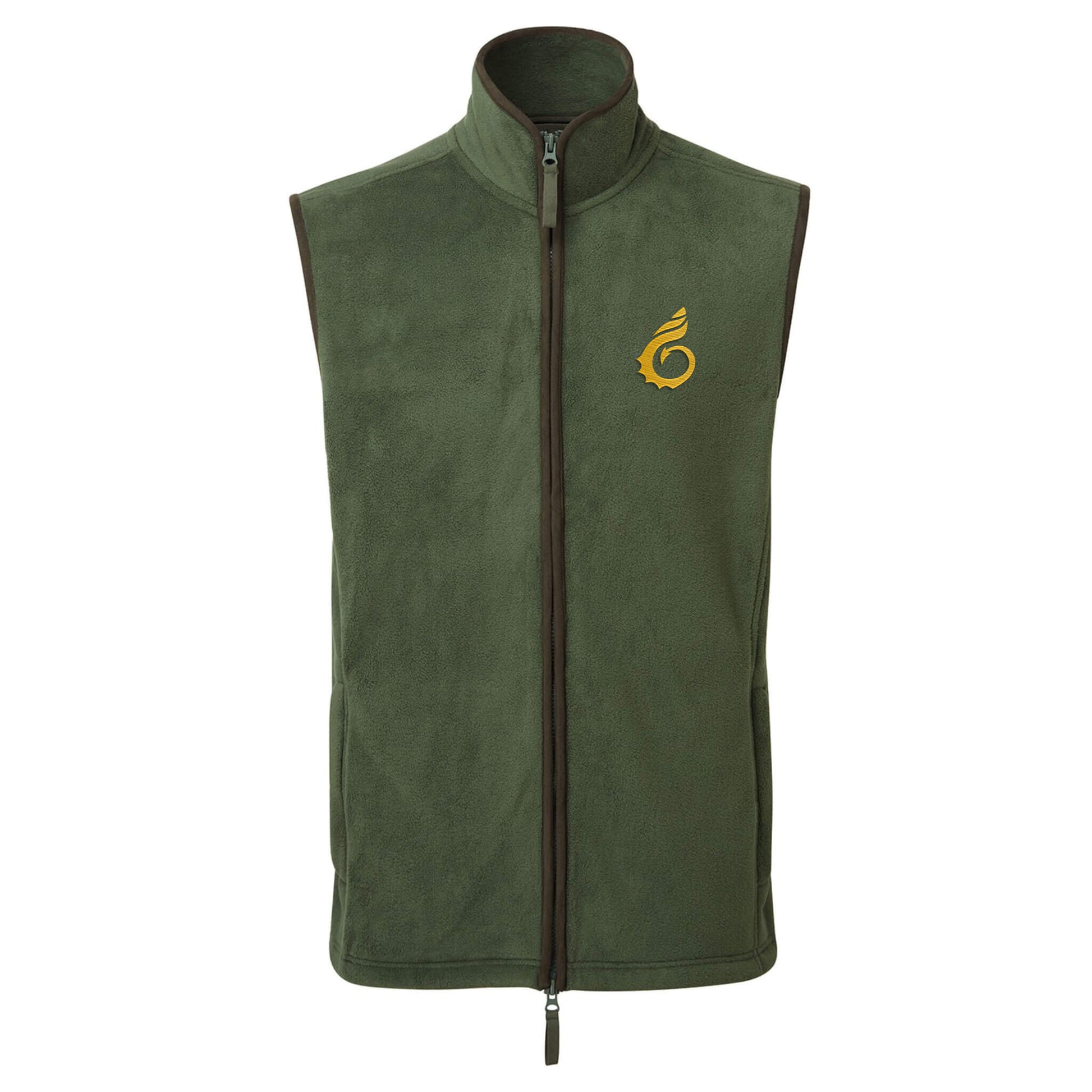 Artisan Fleece Gilet - Moss Green - Wales Coast Path