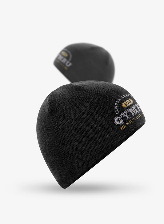 Wales Coast Path embroidered water repellent breathable beanie hat