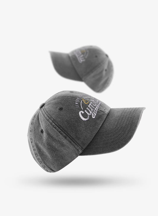 Wales Coast Path 100% cotton vintage style black baseball cap.