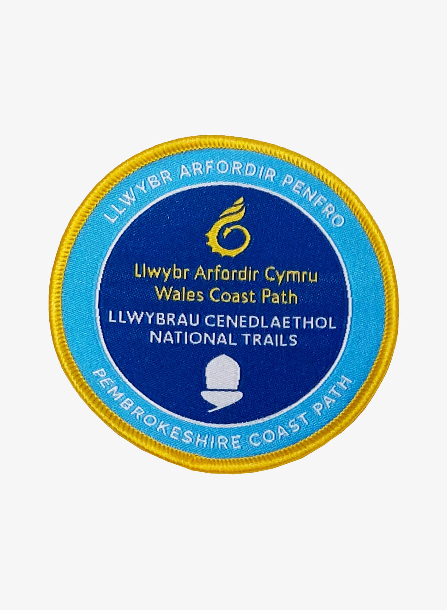 Wales Coast Path Pembrokeshire Woven Badge