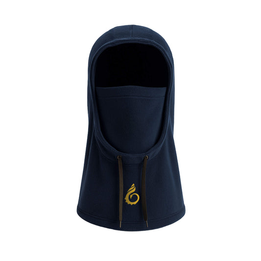 Recycled Fleece Hood - Navy - Wales Coast path
