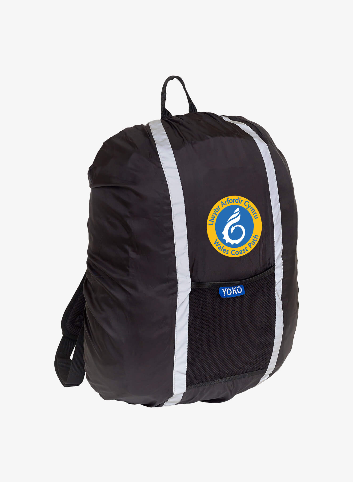 Backpack Cover - Black - Wales Coast Path