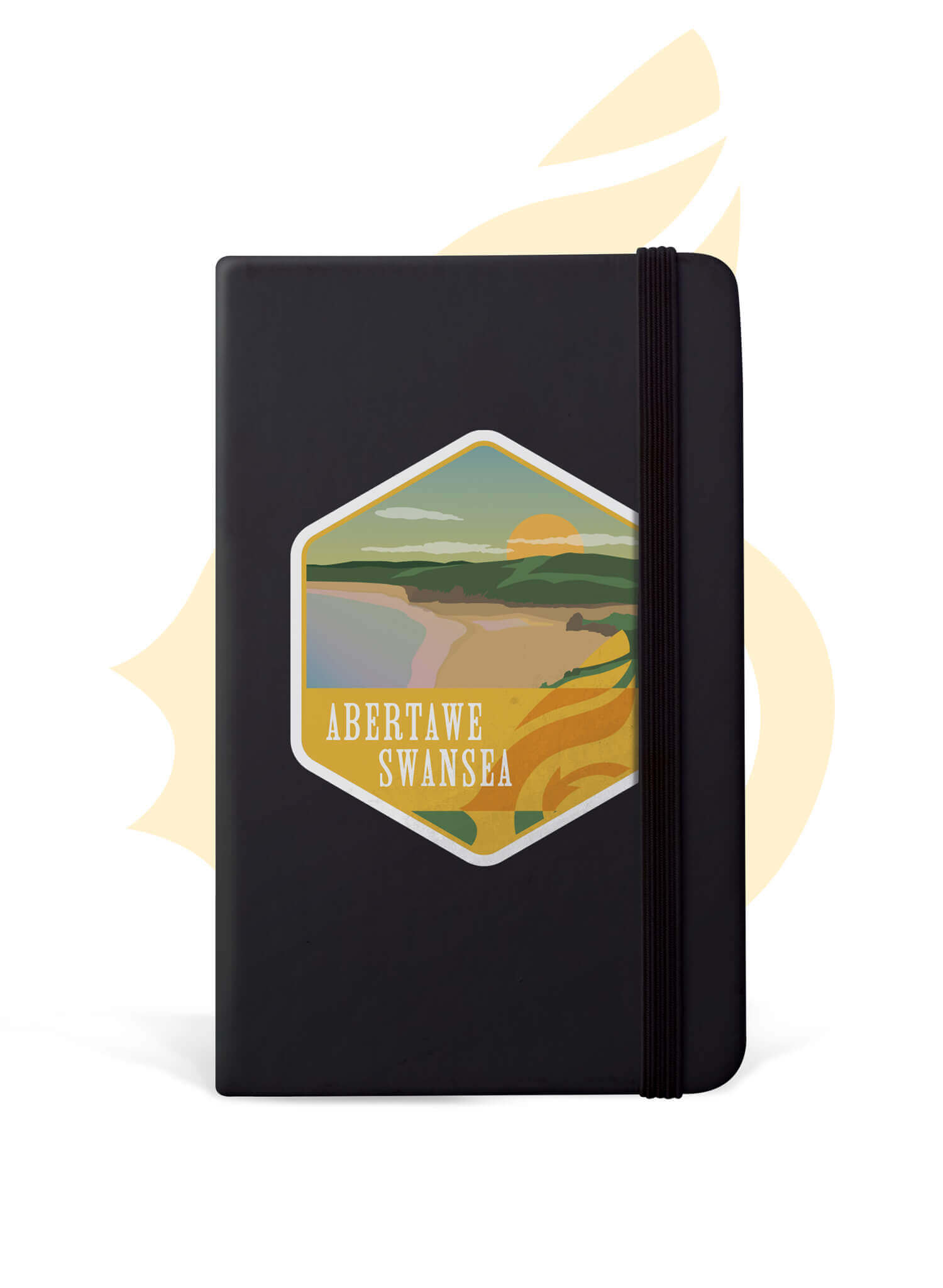 Wales Coast Path notebook with Swansea design