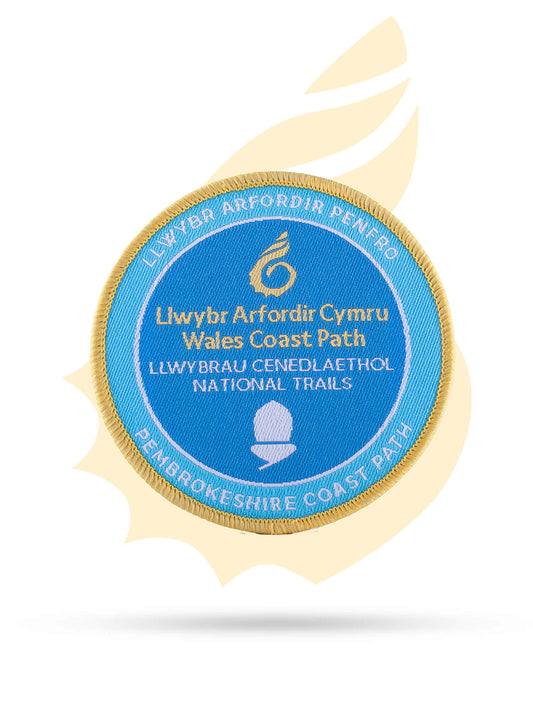 Wales Coast Path Pembrokeshire Woven Badge