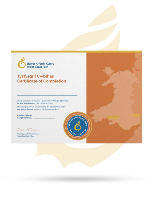 Wales Coast Path South Wales Coast and Severn Estuary Completion Certificate