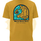Enjoy The Journey T-Shirt - Ochre - English Backprint -Wales Coast Path