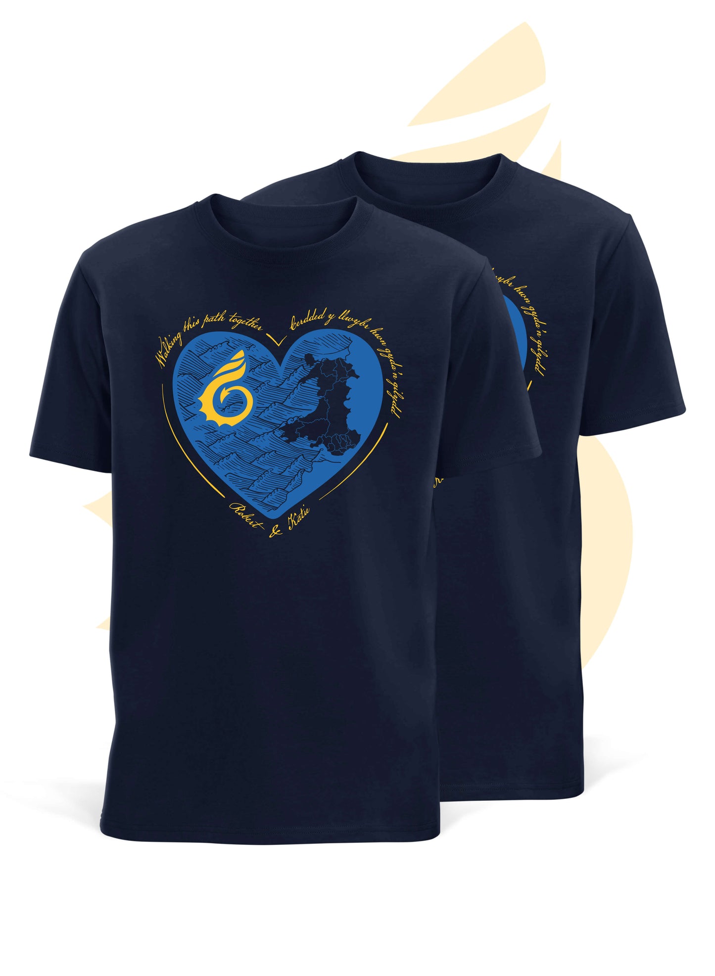 Valentine's Day Matching T-Shirt Bundle - Wales Coast Path